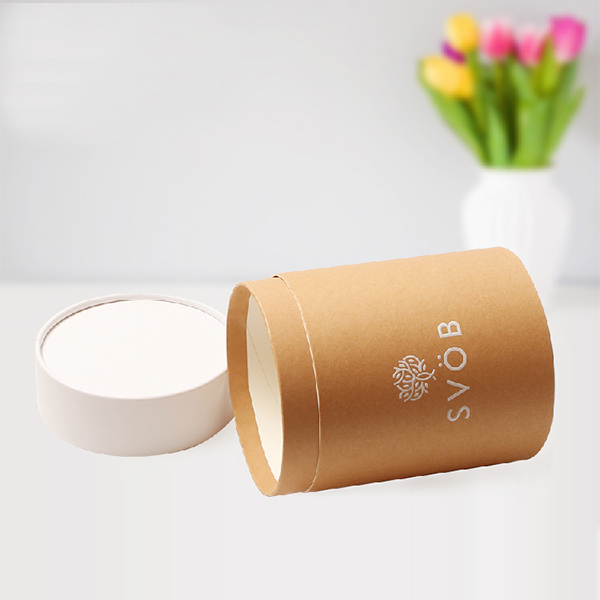 Round kraft paper tube packaging wholesale for tea biodegradable cardboard paper tube