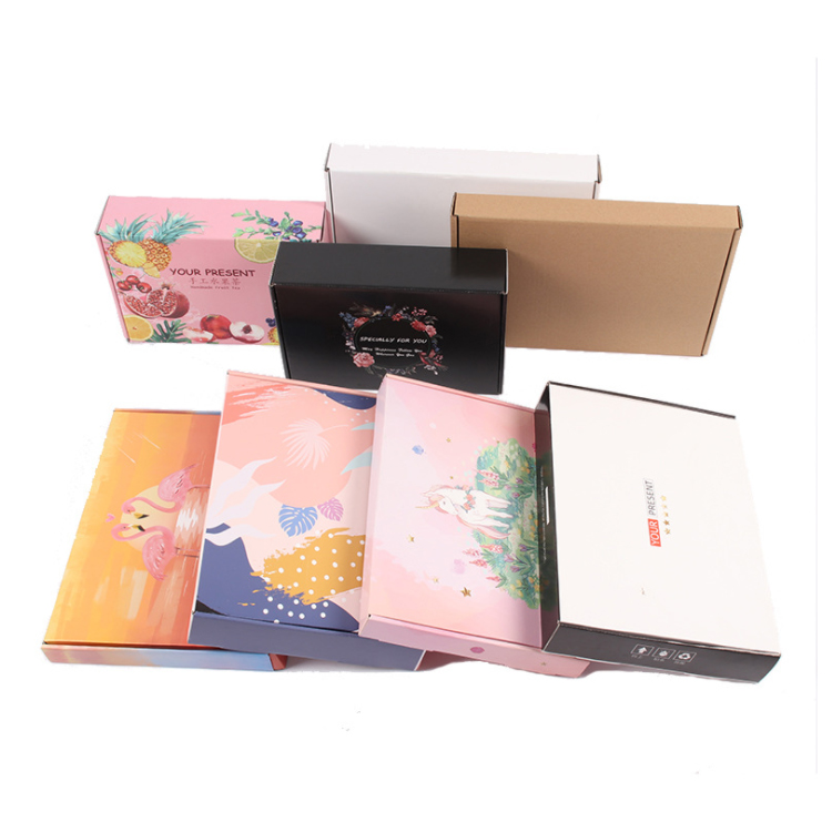 Custom Colored Corrugated Packaging Consumer Electronics Packaging Tuck End Top Gift Corrugated Paper Boxes