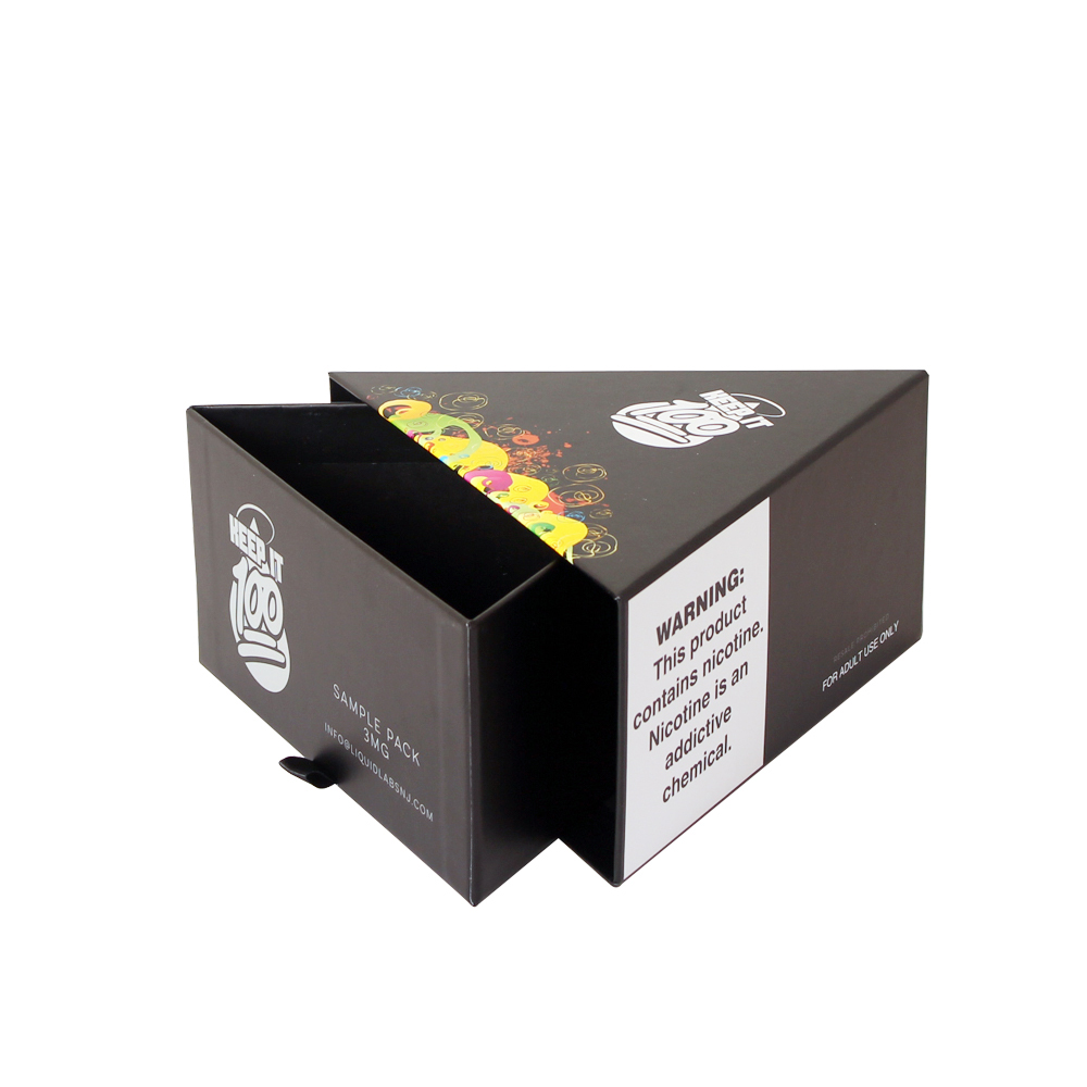 Wholesale Eco Friendly Paper Custom Logo Printed Luxury Small Drawer Gift Packaging Box for Vaping Kits E-cigarette Drawer Box