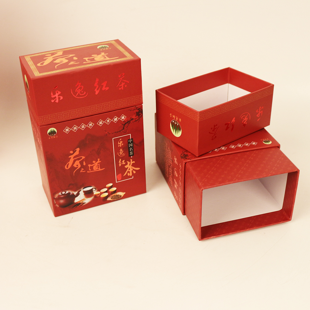 OEM Storage Gift Box Sliding Luxury Packaging Cardboard Custom Printing Paper Drawer Box for Tea