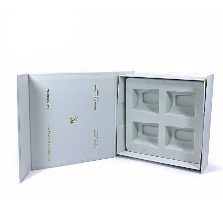 Custom Magnetic Closure Packaging Cardboard Foldable Flat Pack Gift Boxes Folding Paper Box for Wax, Candle, Scented Bottles