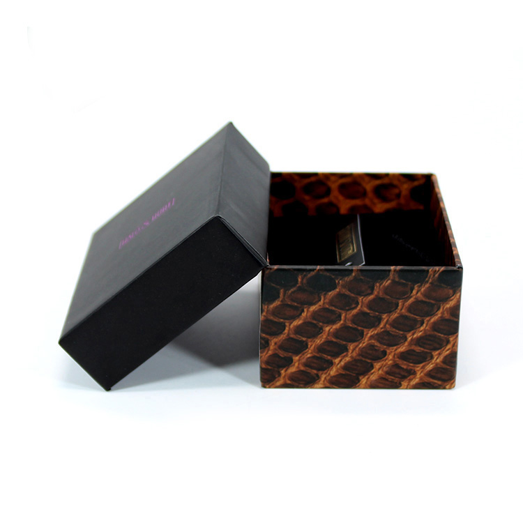 Custom Luxury Paper Boxes Gift Box Lid And Base Boxes Packaging With Black Foam Inside For Jewel Packaging