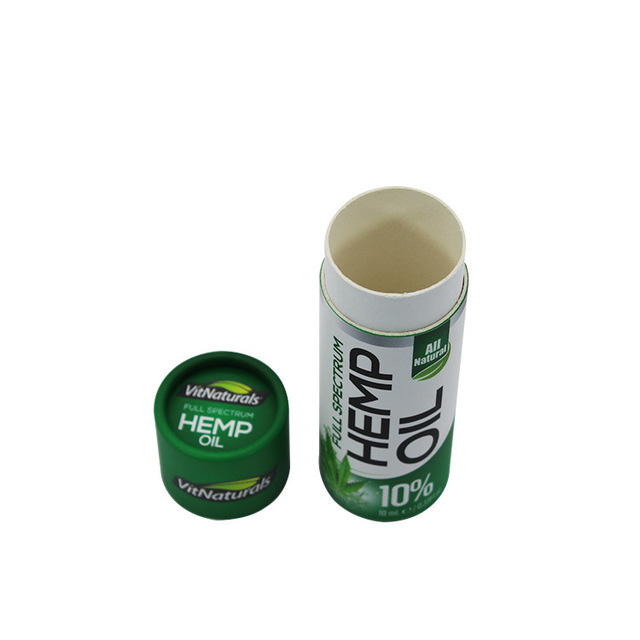 10ml 30ml Hemp Oil Packaging Cylinder Box CBD Essential Oil Dropper Bottle Packaging Paper Tube