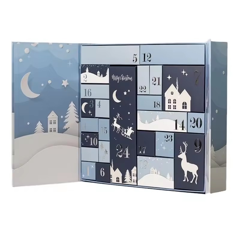 Christmas Advent Calendar Boxes to Fill 24 Days Advent Calendar Christmas Gift Boxes for Kids Adults DIY